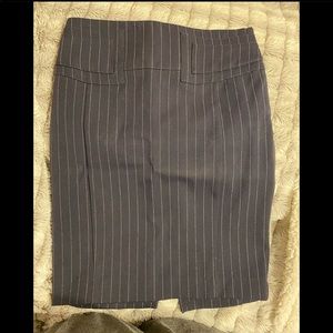 Pinstripe pencil skirt
